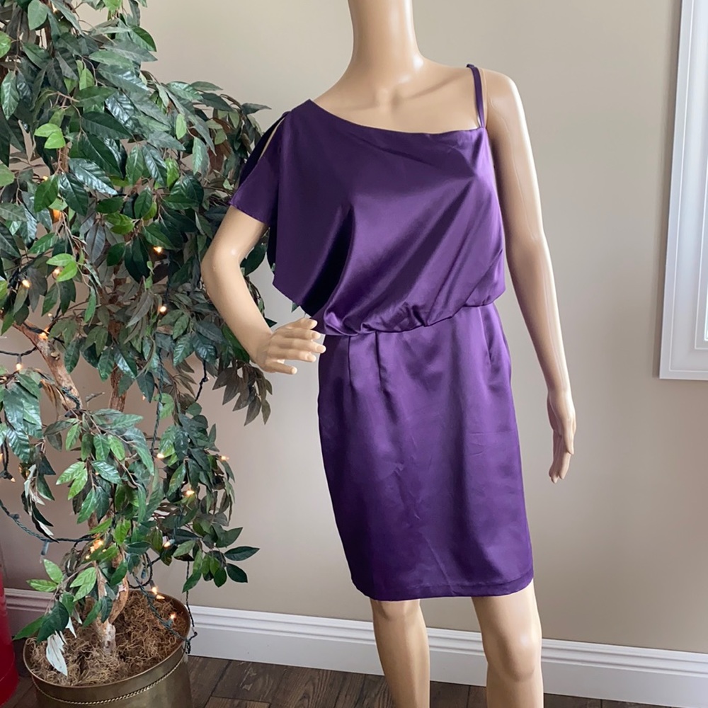 Jessica Simpson Purple Off the Shoulder Dress Size 6